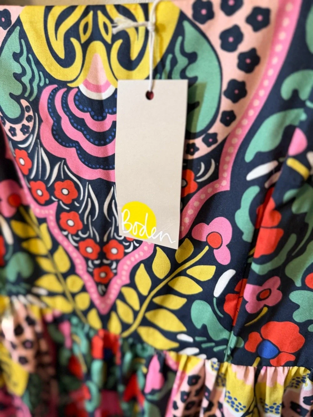 NWT Boden Violet Square Neck Midi Dress - Picture 6 of 14